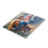 ヴィンテージ・ジョゼフとメアリーとベビー・イエス タイル (側面)