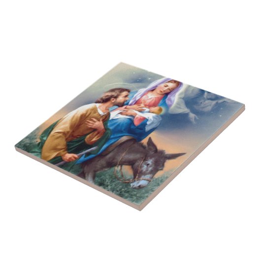 ヴィンテージ・ジョゼフとメアリーとベビー・イエス タイル (側面)