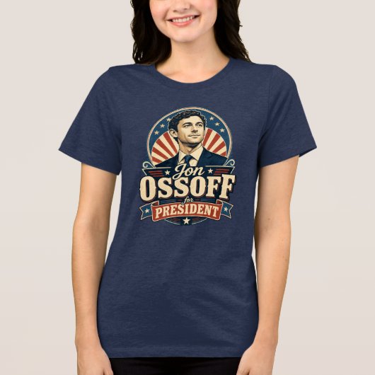 ヴィンテージ ジョン・オソフ大統領政治 トライブレンドTシャツ (正面)