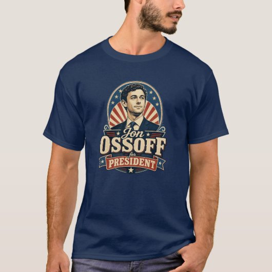 ヴィンテージ ジョン・オッソフ大統領政治 Tシャツ (正面)
