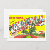 ヴィンテージ、ジョージア州サバンナからの挨拶 ポストカード (正面/裏面)