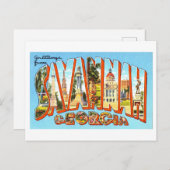 ヴィンテージ、ジョージア州サバンナからの挨拶 ポストカード (正面/裏面)