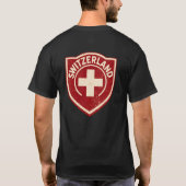 ヴィンテージ スイス エンブレム Tシャツ スイス サポーター (裏面)