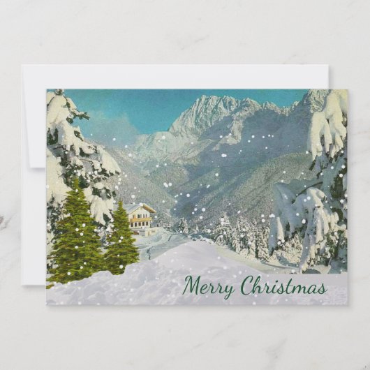 ヴィンテージ スイス クリスマス カード (正面)