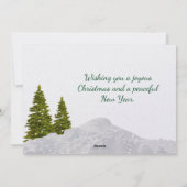 ヴィンテージ スイス シャレー クリスマス/ホリデー カード (裏面)