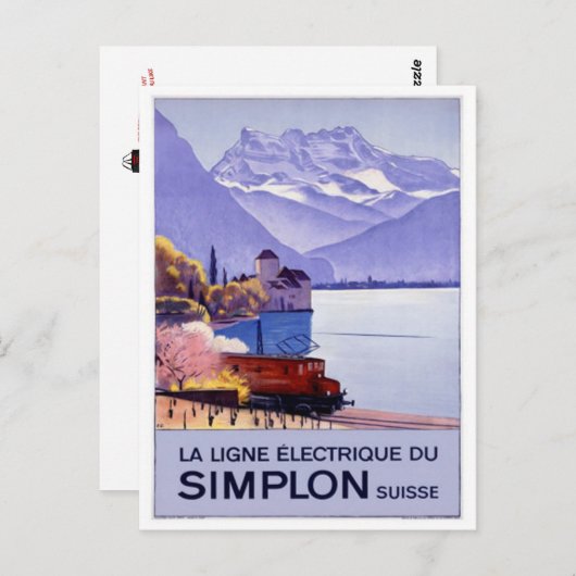 ヴィンテージ・スイス - ポストカード (正面/裏面)