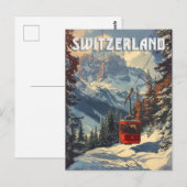 ヴィンテージ スイス 旅行 ポストカード (正面/裏面)
