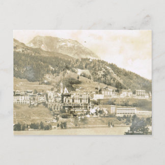ヴィンテージ，スイス， St Moritz, 1906 ポストカード