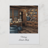 ヴィンテージ スイーツ ショップ ジェネラル ストア パーソナル ポストカード (正面)