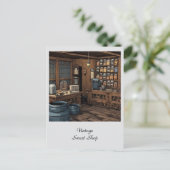 ヴィンテージ スイーツ ショップ ジェネラル ストア 個人用 ポストカード (スタンド正面)