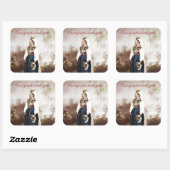 ヴィンテージ スウェーデン 伝統的なダーレカリア ウェディング スクエアシール (シート)