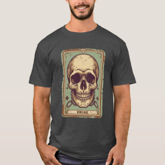 ヴィンテージ スカルイラスト レトロ ゴシックTシャツ Tシャツ