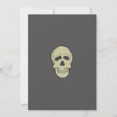 ヴィンテージ スカル ハロウィンパーティー 招待状 (裏面)