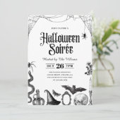 ヴィンテージ スカル 大人のハロウィン・ソワレ 招待状 (スタンド正面)