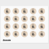 ヴィンテージ スカル 誕生日お礼ステッカー RIP Twenties ラウンドシール (シート)