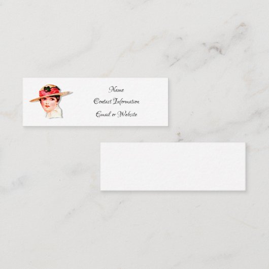 ヴィンテージ  スキニー名刺 (正面/裏面)