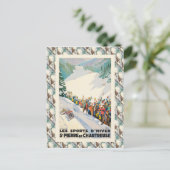 ヴィンテージ スキーフランスサンピエールドシャルトルーズ ポストカード (スタンド正面)