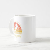 ヴィンテージ スキー ボイン マウンテン ミシガン山岳 コーヒーマグカップ (正面左)