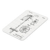 ヴィンテージ スキー ポール 特許 マグネット (左側)