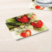 ヴィンテージ スクエアペーパーコースター (アングル)