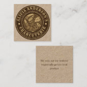 ヴィンテージ スクエア名刺 (正面/裏面)