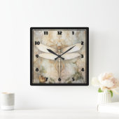 ヴィンテージ スクエア壁時計 (ホーム)