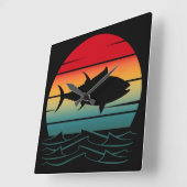 ヴィンテージ スクエア壁時計 (傾斜)