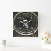 ヴィンテージ スクエア壁時計 (ホーム)