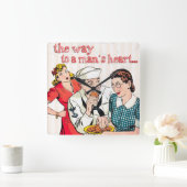 ヴィンテージ スクエア壁時計 (ホーム)