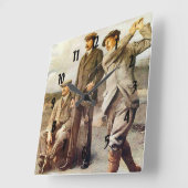 ヴィンテージ スクエア壁時計 (傾斜)