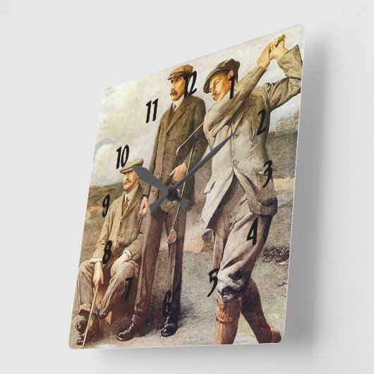 ヴィンテージ スクエア壁時計 (傾斜)