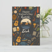 ヴィンテージ スクーター ダッド 父の日 ギフト カード サイクル (スタンド正面)