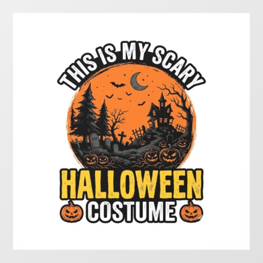 ヴィンテージ スケアリー ハロウィンコスチューム ウィンドウサイン (シート)