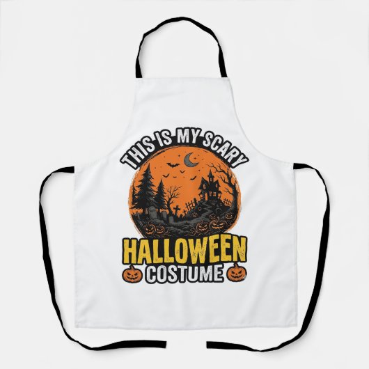 ヴィンテージ スケアリー ハロウィンコスチューム エプロン (正面)