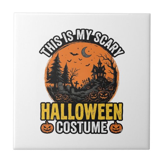 ヴィンテージ スケアリー ハロウィンコスチューム タイル (正面)