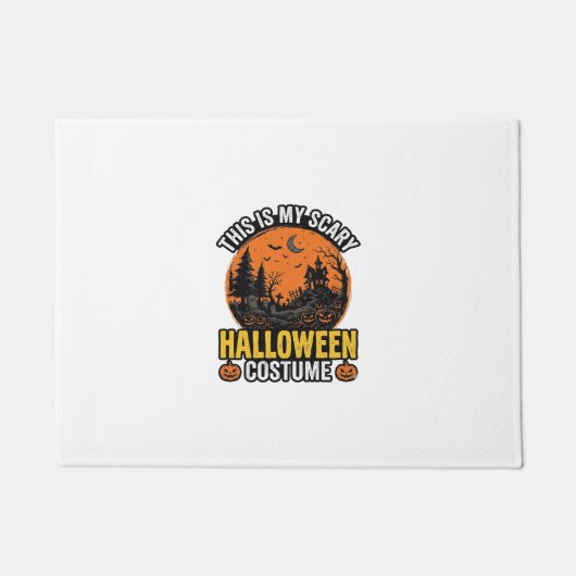 ヴィンテージ スケアリー ハロウィンコスチューム ドアマット (正面)