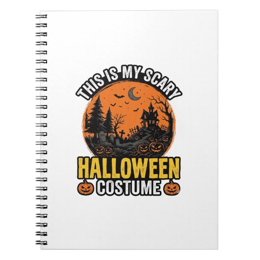 ヴィンテージ スケアリー ハロウィンコスチューム ノートブック (正面)