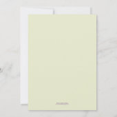 ヴィンテージ スケッチ フラワーズ | ウェディング 招待状 (裏面)