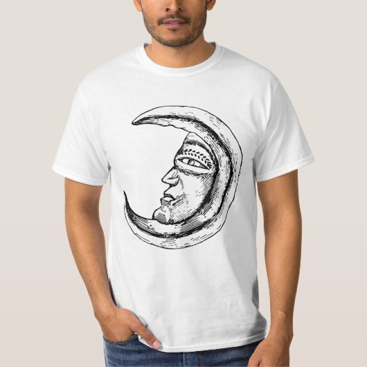 ヴィンテージ スケッチ ミスティック ムーン Tシャツ (正面)