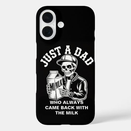 ヴィンテージ スケルトン パパはミルクを買って帰ってきた 父の日 Case-Mate iPhoneケース (裏面)