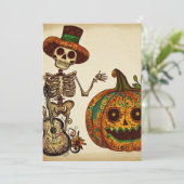 ヴィンテージ スケルトン/パンプキン デイ・オブ・ザ・デッド シーズンカード (スタンド正面)