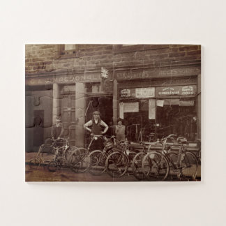 ヴィンテージ スコットランドの自転車店 G J MacDonald 1925年頃 ジグソーパズル