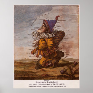 ヴィンテージ·スコットランド図(1794年) ポスター