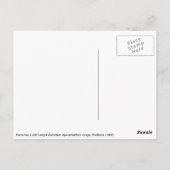 ヴィンテージ・スコットランド・ランドスケープ、アーロチャール、ロング湖 ポストカード (裏面)