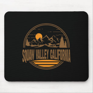 ヴィンテージ スコーヴァレー カリフォルニア 山 登山 プリント マウスパッド