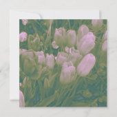 ヴィンテージ スタイルのチューリップ ウェディング オーダーメイド 招待状 (裏面)