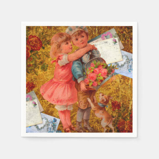 ヴィンテージ スタンダードカクテルナプキン