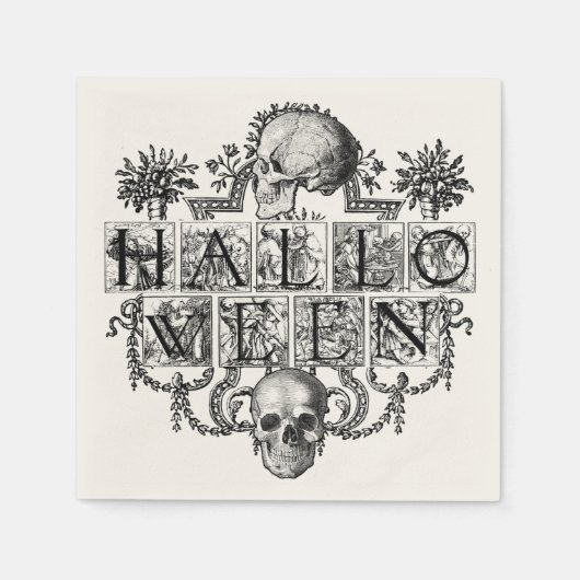 ヴィンテージ スタンダードカクテルナプキン (正面)