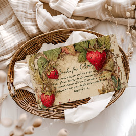 ヴィンテージ スターベリー ガーデン ディッパー ラッフル エンクロージャーカード