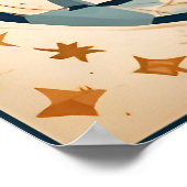 ヴィンテージ スターラーナー、宇宙、星空、宇宙 ポスター (角)